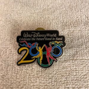 2000 Vintage Walt Disney World Celebrate the Future Hand in Hand Collectible Pin